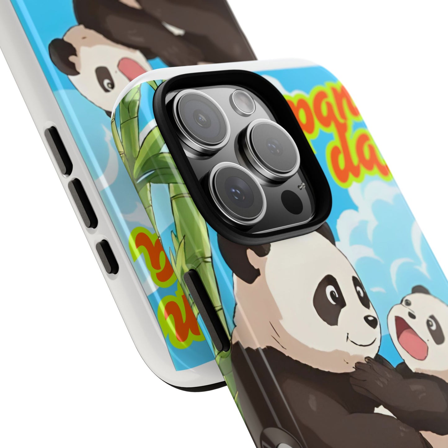 Panda Phone Case - Cute Panda Mom and Baby Design, Phone Cover for Animal Lovers, Gift for Kids and Adults, Jungle Vibe, Fun Accessory