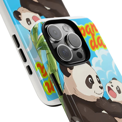 Panda Phone Case - Cute Panda Mom and Baby Design, Phone Cover for Animal Lovers, Gift for Kids and Adults, Jungle Vibe, Fun Accessory
