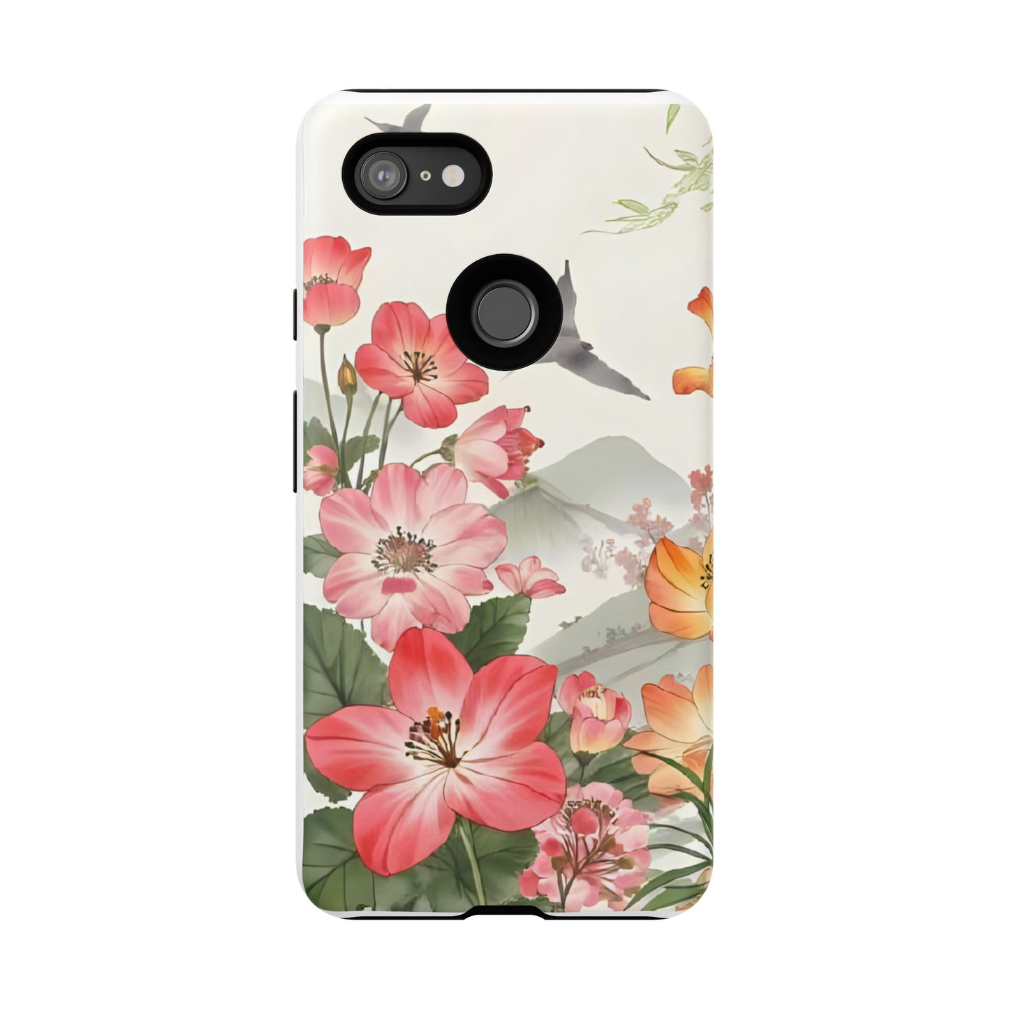 Floral Phone Case, Tough Cases, Smartphone Accessories, Gift for Her, Nature Lover's Present, Floral Design, Spring Style