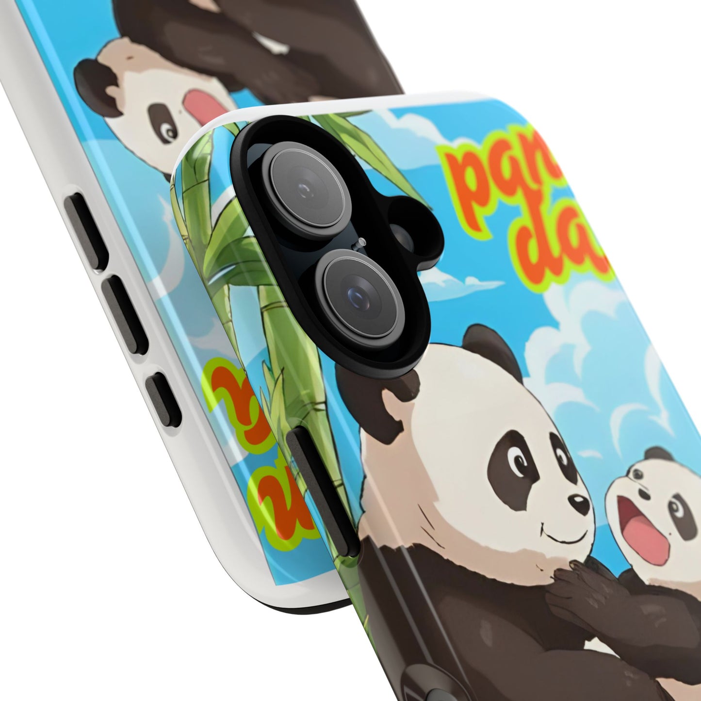 Panda Phone Case - Cute Panda Mom and Baby Design, Phone Cover for Animal Lovers, Gift for Kids and Adults, Jungle Vibe, Fun Accessory
