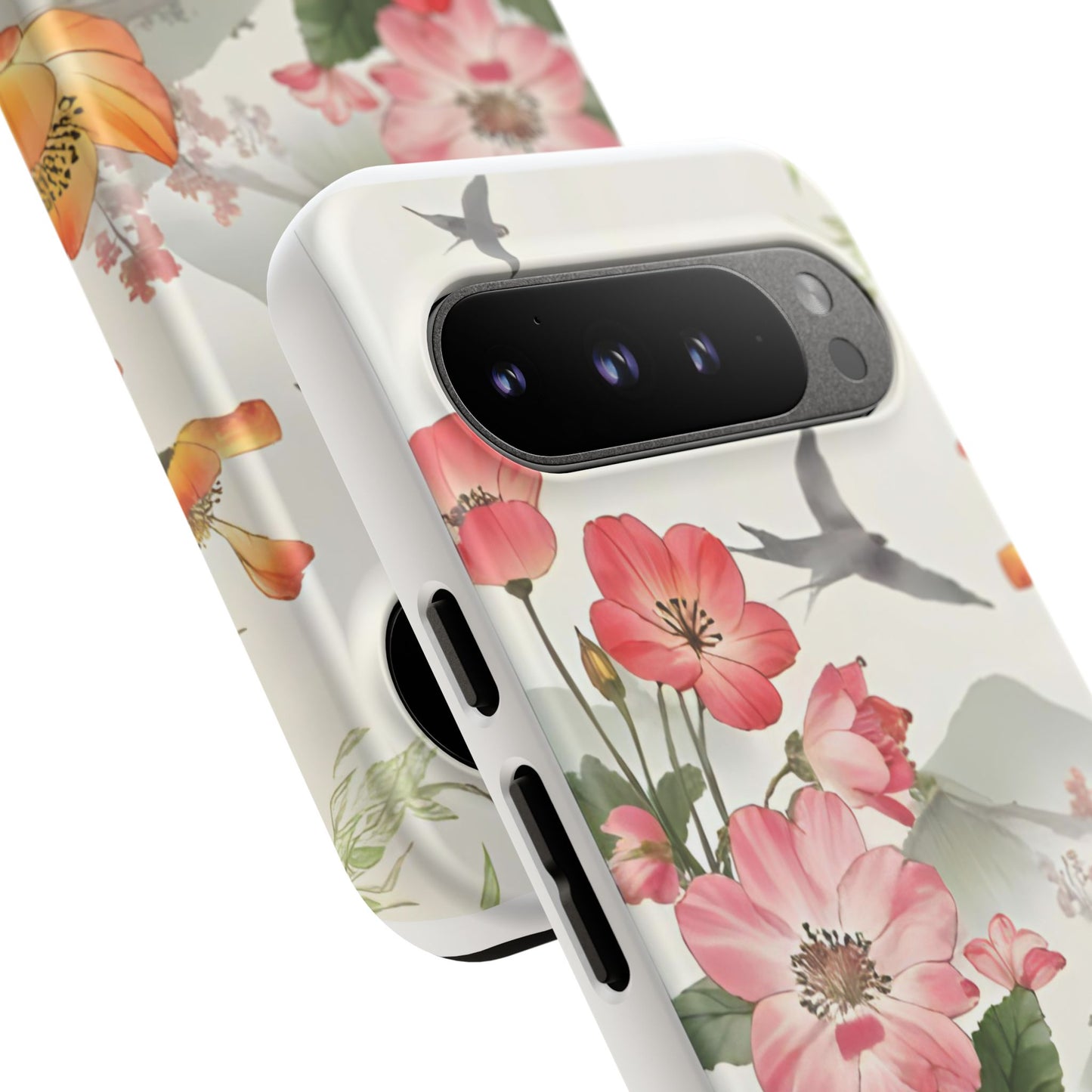 Floral Phone Case, Tough Cases, Smartphone Accessories, Gift for Her, Nature Lover's Present, Floral Design, Spring Style