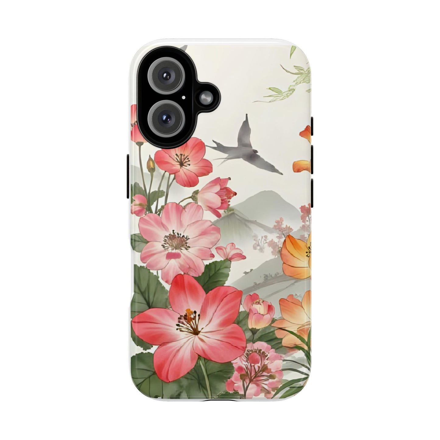 Floral Phone Case, Tough Cases, Smartphone Accessories, Gift for Her, Nature Lover's Present, Floral Design, Spring Style
