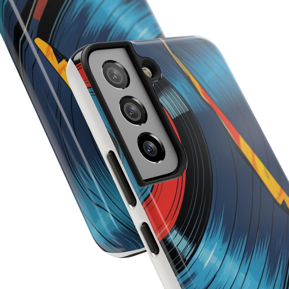 Retro Vinyl Record Phone Case – Front View