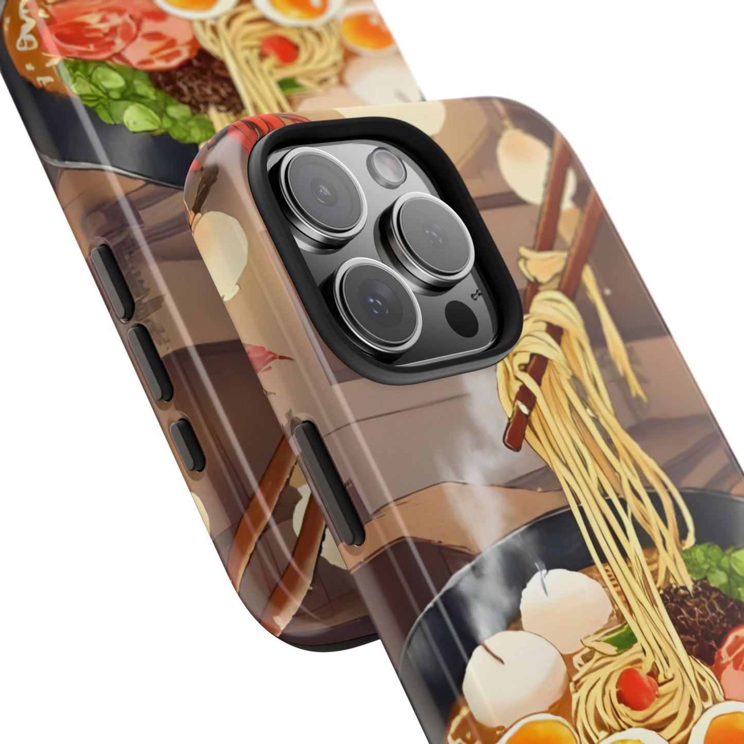 Ramen Bowl Phone Case, Cute Tough Phone Case, Anime Aesthetic Accessories, Gift for Food Lovers, Customizable Phone Protection