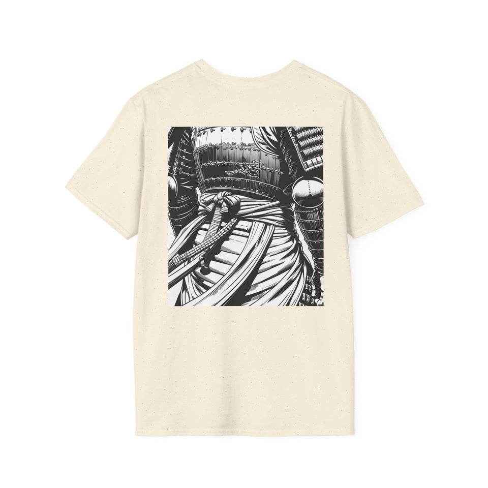 Sakura Samurai Unisex T-Shirt | Eco-Friendly Softstyle Tee, Anime Lover Gift, Casual Wear, Spring Fashion, Unique Art T-Shirt