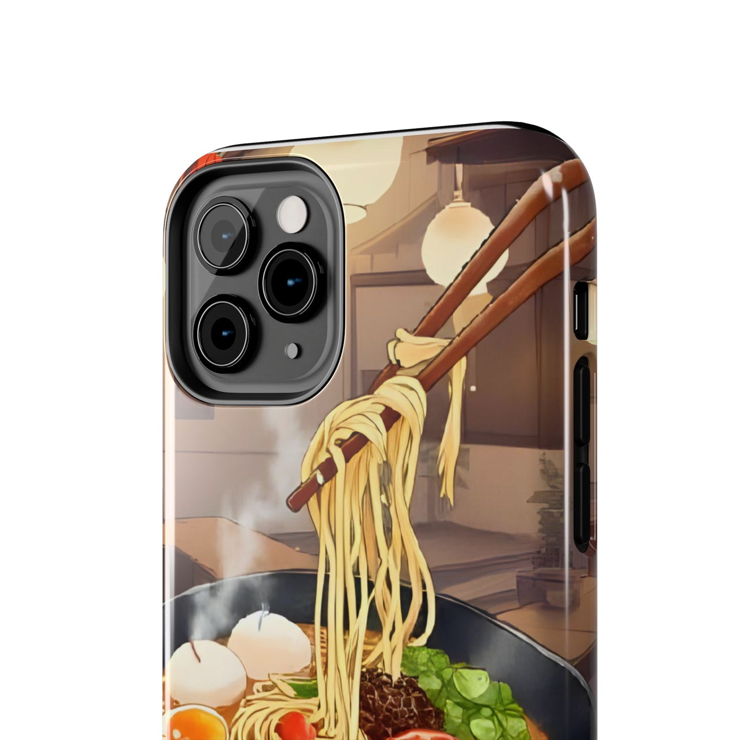 Ramen Bowl Phone Case, Cute Tough Phone Case, Anime Aesthetic Accessories, Gift for Food Lovers, Customizable Phone Protection