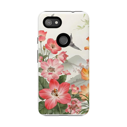 Floral Phone Case, Tough Cases, Smartphone Accessories, Gift for Her, Nature Lover's Present, Floral Design, Spring Style