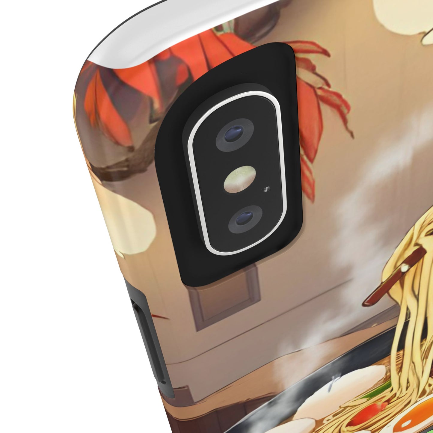 Ramen Bowl Phone Case, Cute Tough Phone Case, Anime Aesthetic Accessories, Gift for Food Lovers, Customizable Phone Protection