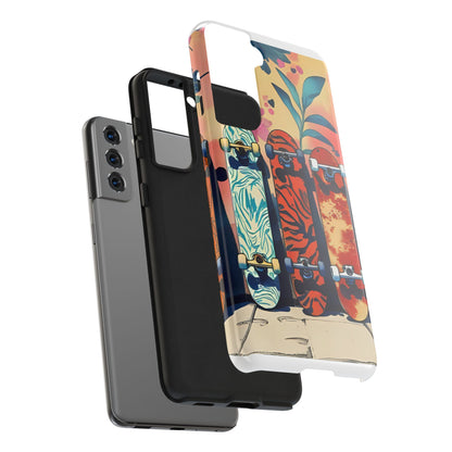 Skateboard Art Phone Cases | Tough Phone Covers for Skaters | Unique Gift for Skateboard Lovers, Trendy Protection, Custom Designs