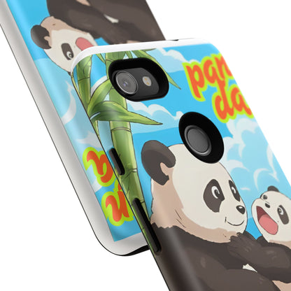 Panda Phone Case - Cute Panda Mom and Baby Design, Phone Cover for Animal Lovers, Gift for Kids and Adults, Jungle Vibe, Fun Accessory