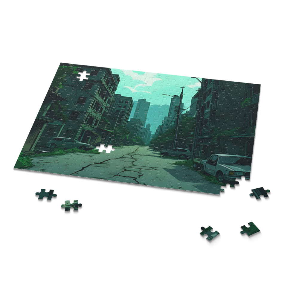Desolation Puzzle - 120/252/500-Piece Jigsaw, Nostalgic Decor, Gift for Puzzle Lovers, Relaxing Activity, Home Decor