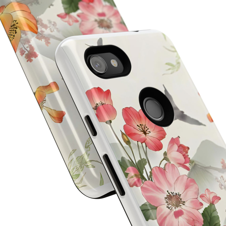 Floral Phone Case tough cover back design