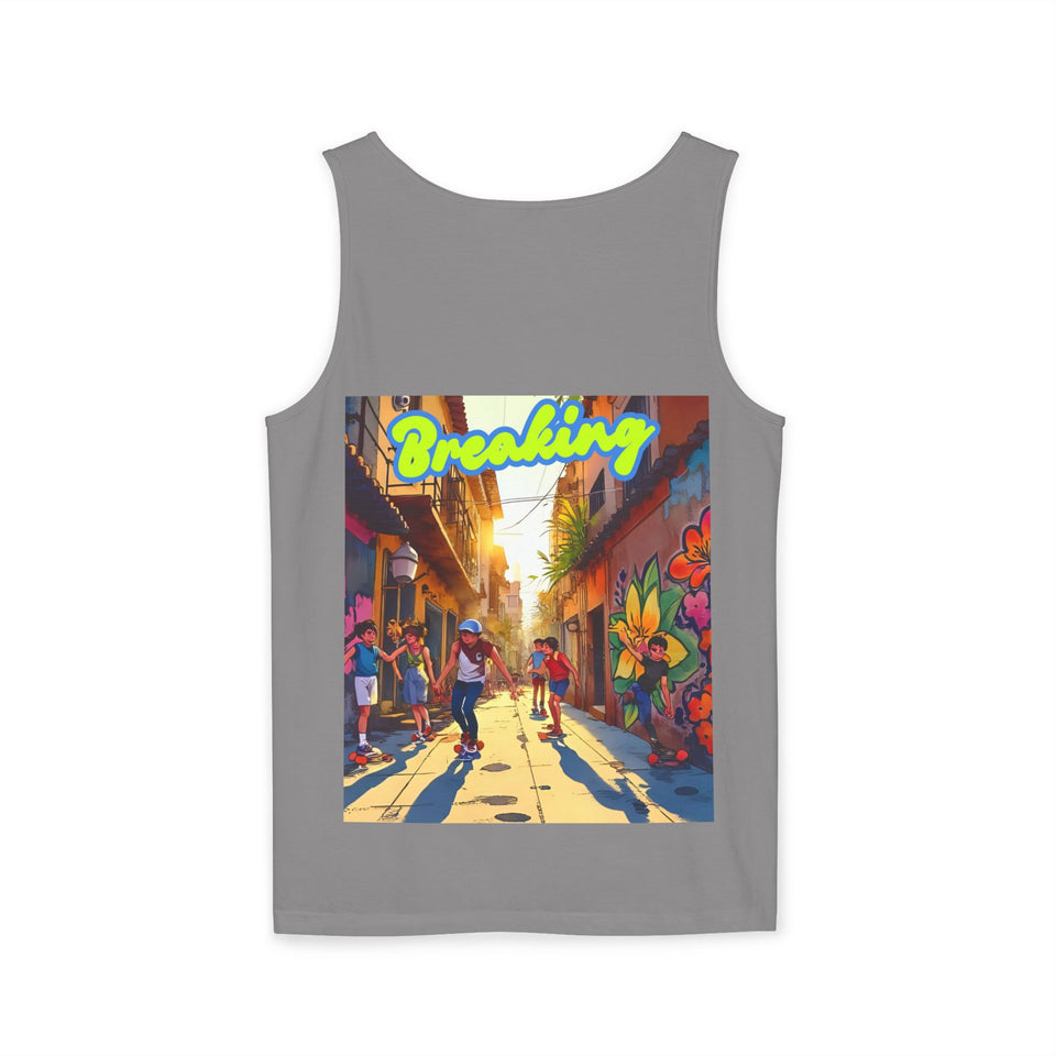 Urban Dance Vibes Tank Top - Perfect for Streetwear Style, B-Boy Culture, Summer Festivals, Dance Events, Active Lifestyle