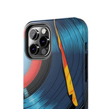 Retro Vinyl Record Phone Case – Front View