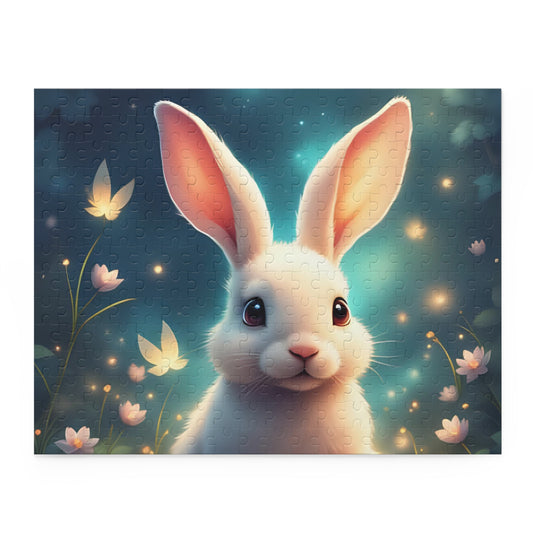 Charming Bunny Puzzle - 120, 252, 500-Piece Options, Eco-Friendly Gift, Family Activity, Kid's Birthday, Easter Decor, Fun Challenge