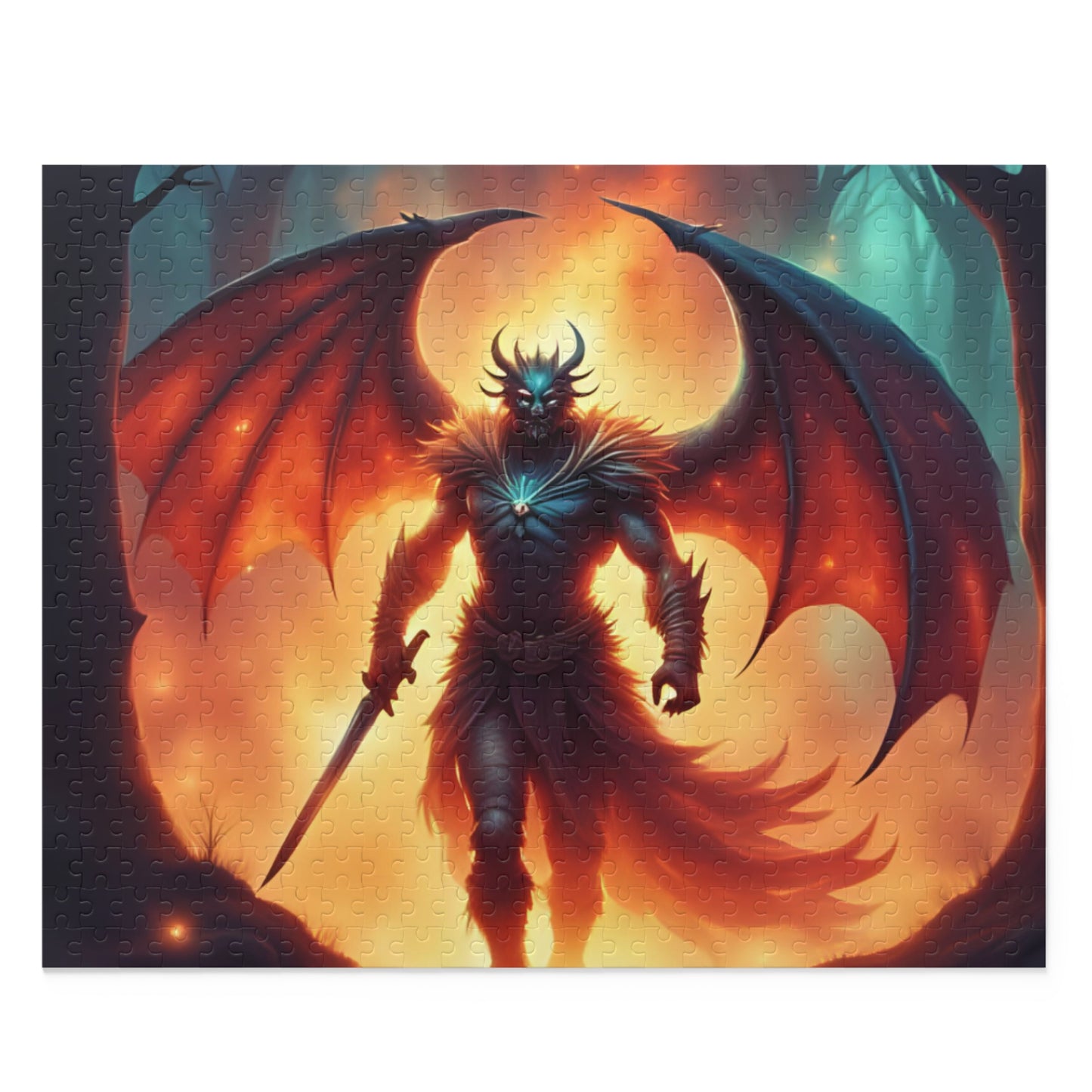 Fantasy Dragon-Themed Puzzle, 120-500 Piece Game, Unique Gift for Gamers, Collector's Décor, Family Game Night Fun