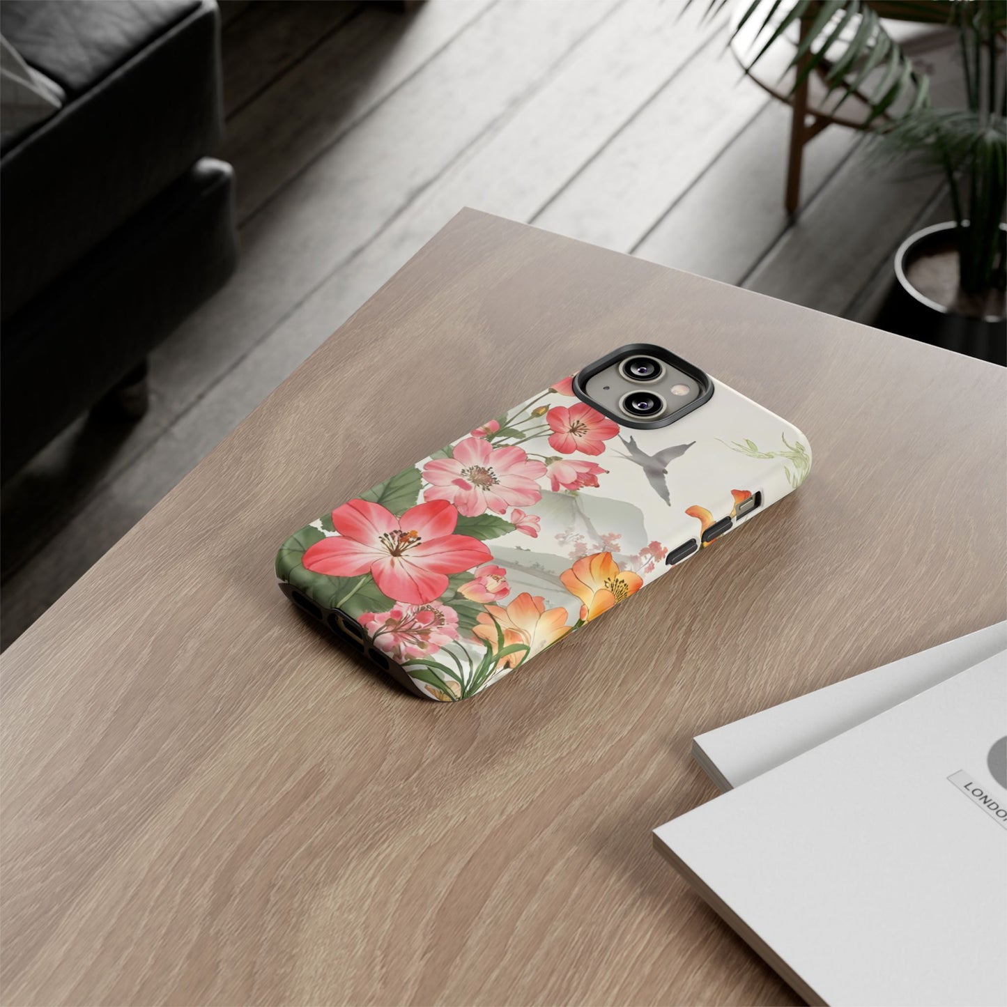 Floral Phone Case, Tough Cases, Smartphone Accessories, Gift for Her, Nature Lover's Present, Floral Design, Spring Style