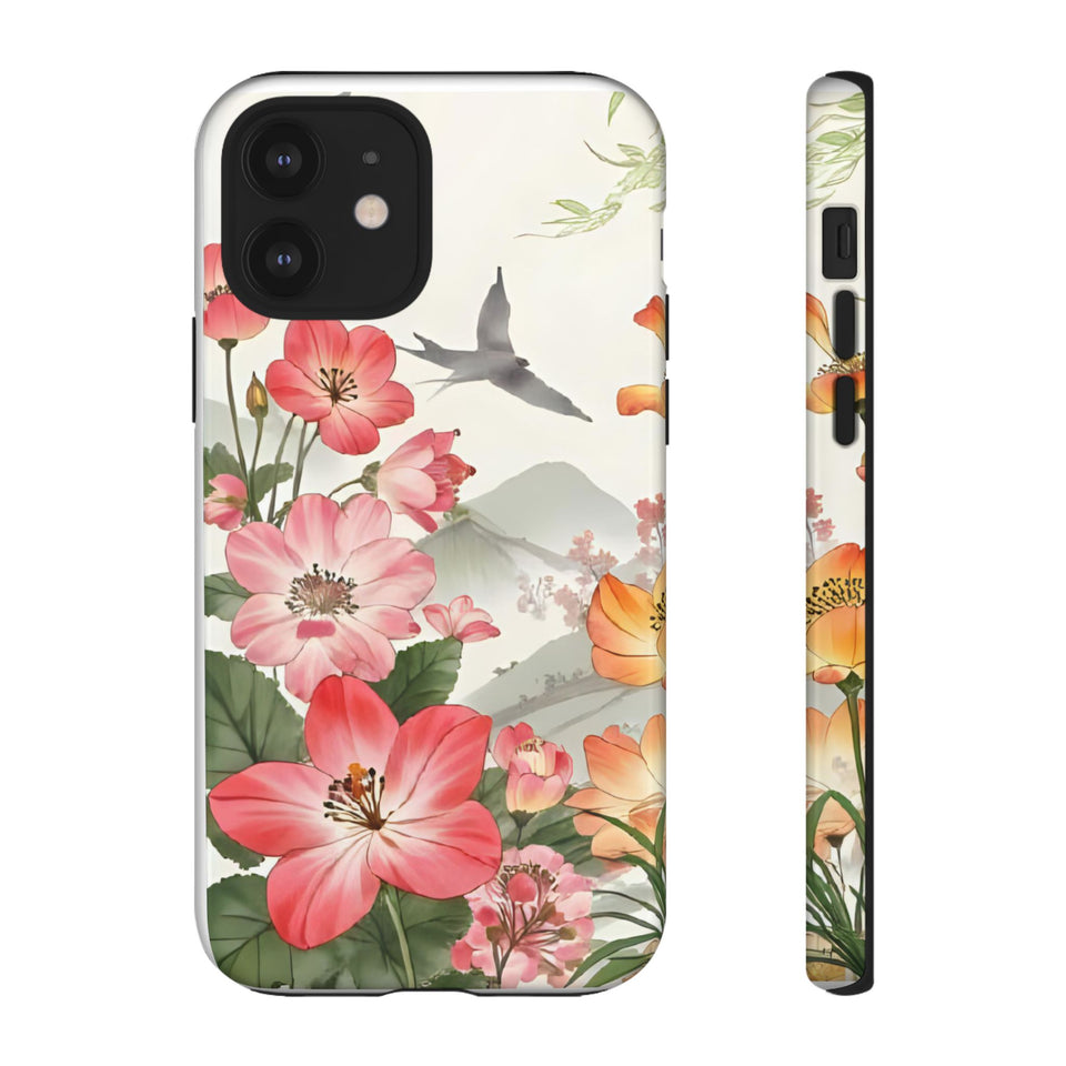 Floral Phone Case tough cover back design