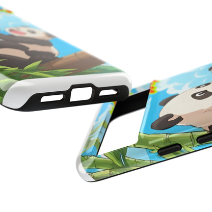 Panda Phone Case - Cute Panda Mom and Baby Design, Phone Cover for Animal Lovers, Gift for Kids and Adults, Jungle Vibe, Fun Accessory