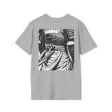 Sakura Samurai Unisex T-Shirt | Eco-Friendly Softstyle Tee, Anime Lover Gift, Casual Wear, Spring Fashion, Unique Art T-Shirt