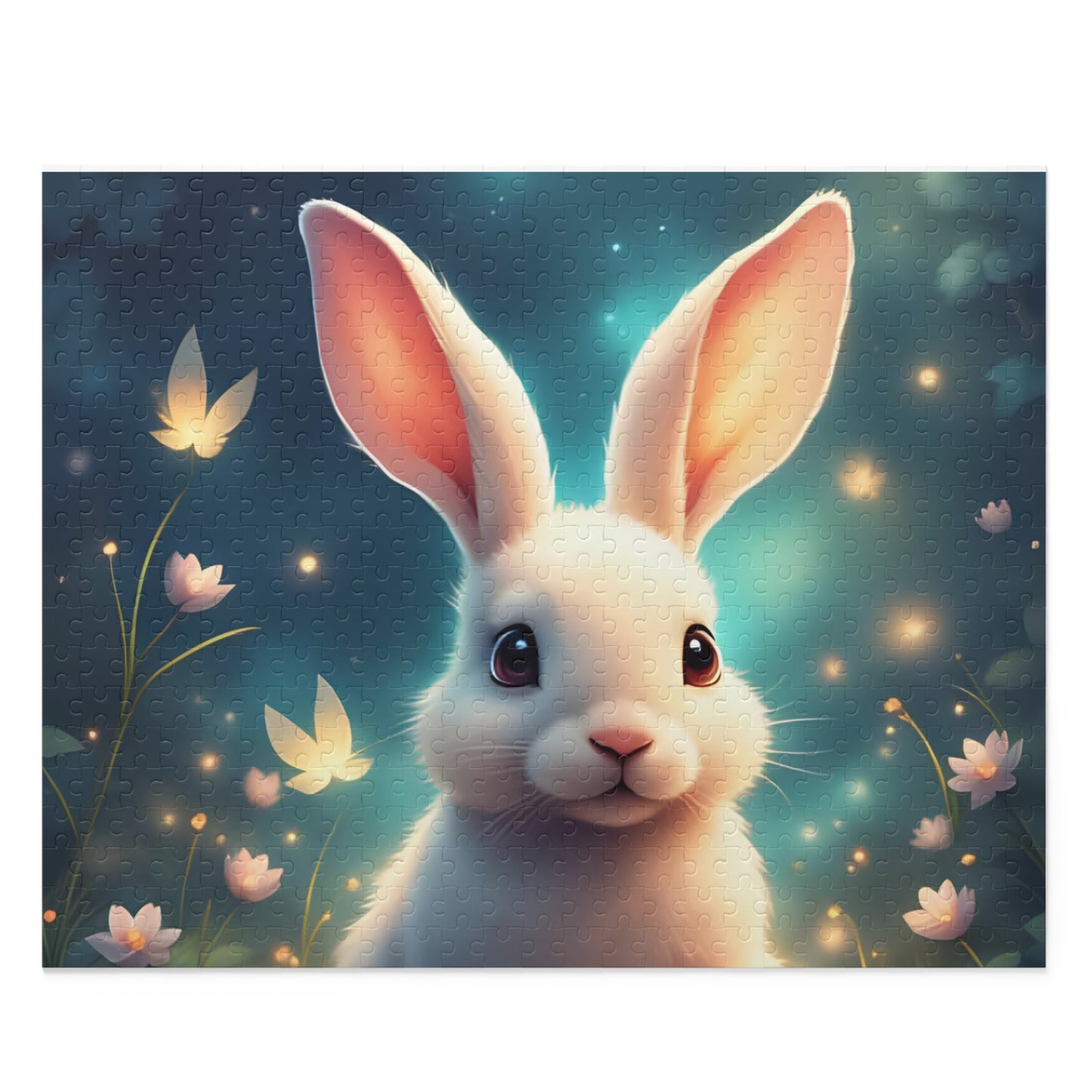 Charming Bunny Puzzle - 120, 252, 500-Piece Options, Eco-Friendly Gift, Family Activity, Kid's Birthday, Easter Decor, Fun Challenge