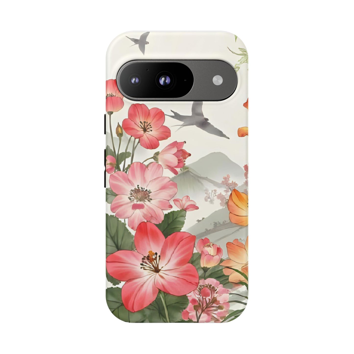 Floral Phone Case, Tough Cases, Smartphone Accessories, Gift for Her, Nature Lover's Present, Floral Design, Spring Style