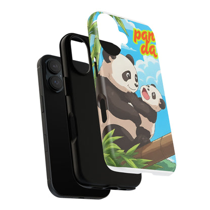 Panda Phone Case - Cute Panda Mom and Baby Design, Phone Cover for Animal Lovers, Gift for Kids and Adults, Jungle Vibe, Fun Accessory
