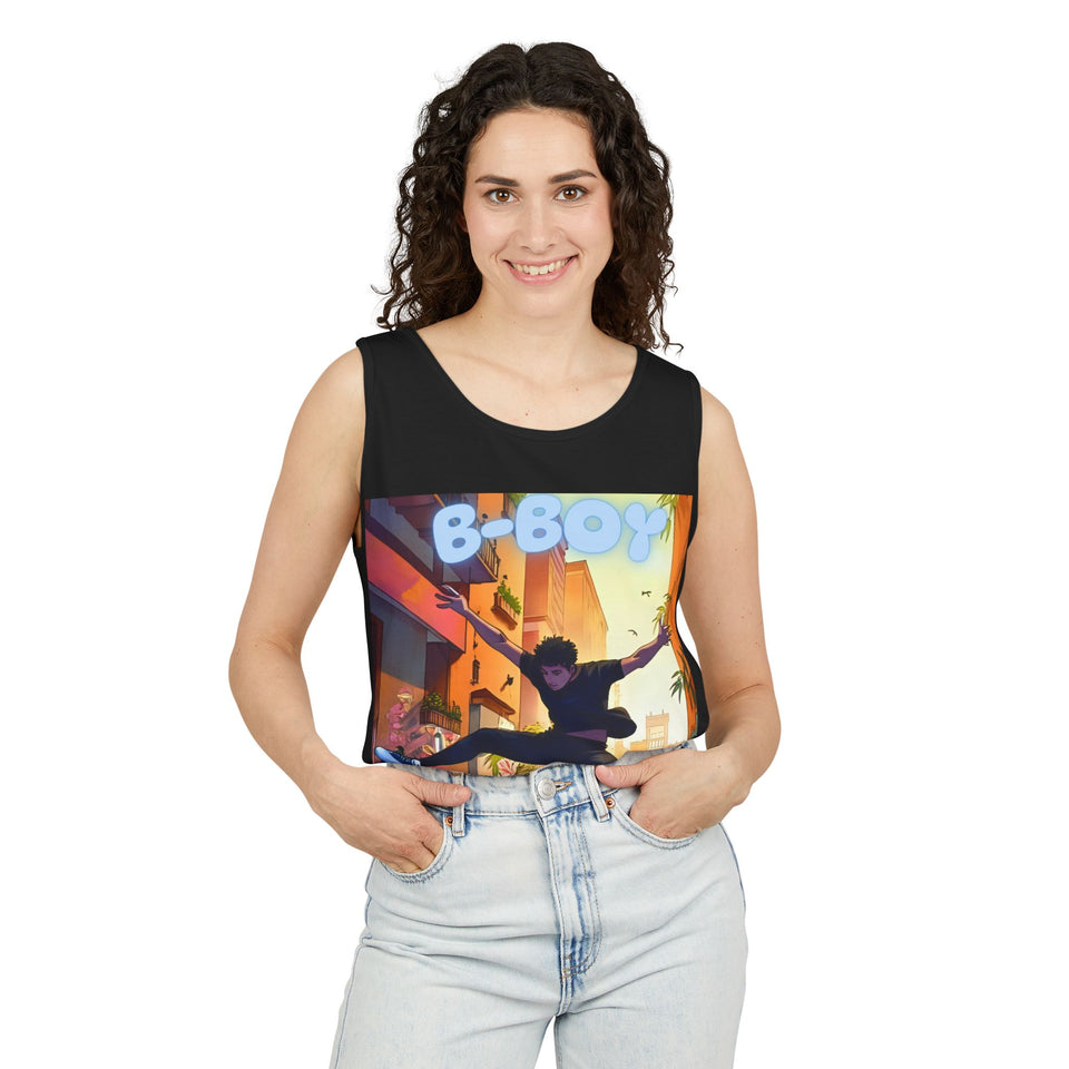Urban Dance Vibes Tank Top - Perfect for Streetwear Style, B-Boy Culture, Summer Festivals, Dance Events, Active Lifestyle