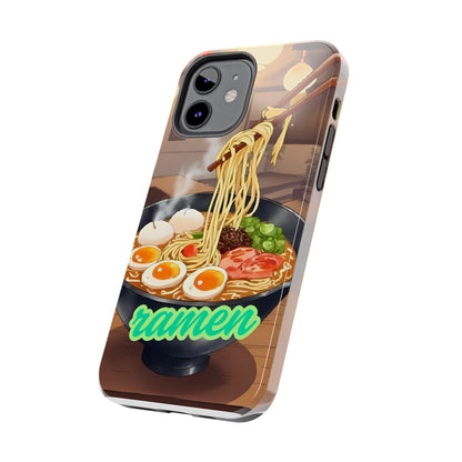 Ramen Bowl Phone Case, Cute Tough Phone Case, Anime Aesthetic Accessories, Gift for Food Lovers, Customizable Phone Protection