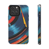 Retro Vinyl Record Phone Case – Front View