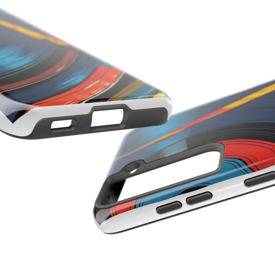 Retro Vinyl Record Phone Case – Front View