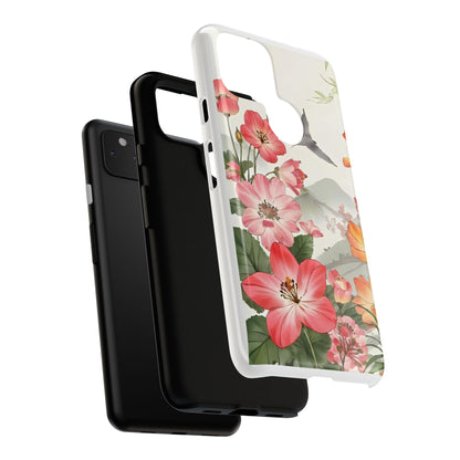 Floral Phone Case, Tough Cases, Smartphone Accessories, Gift for Her, Nature Lover's Present, Floral Design, Spring Style