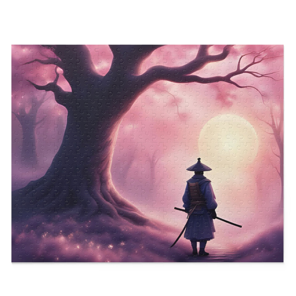 Mystical Samurai Puzzle - 120, 252, 500-Piece, Relaxation activity, Perfect gift for puzzle lovers, Meditative decor, Unique home [...]