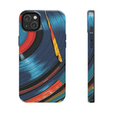 Retro Vinyl Record Phone Case – Front View