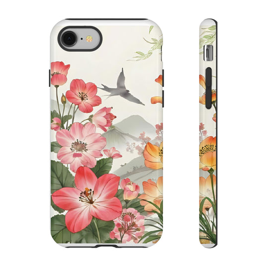 Floral Phone Case, Tough Cases, Smartphone Accessories, Gift for Her, Nature Lover's Present, Floral Design, Spring Style