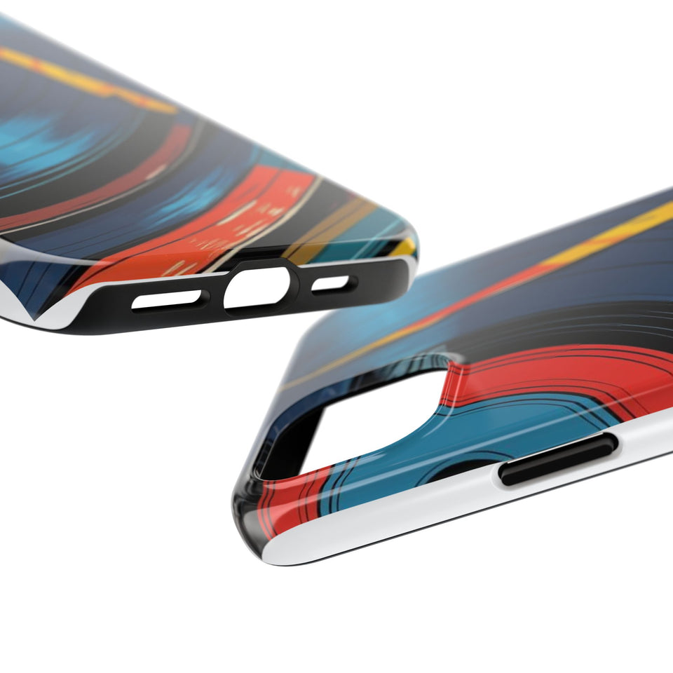 Retro Vinyl Record Phone Case – Front View