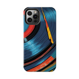 Retro Vinyl Record Phone Case – Front View