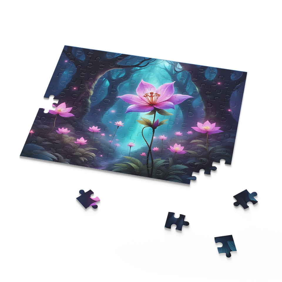 Fantastical Flower Puzzle - 120/252/500-Piece, Relaxing Jigsaw, Nature Lover Gift, Family Activity, Home Decor