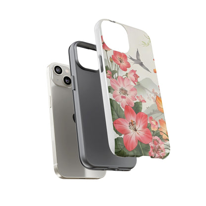 Floral Phone Case, Tough Cases, Smartphone Accessories, Gift for Her, Nature Lover's Present, Floral Design, Spring Style