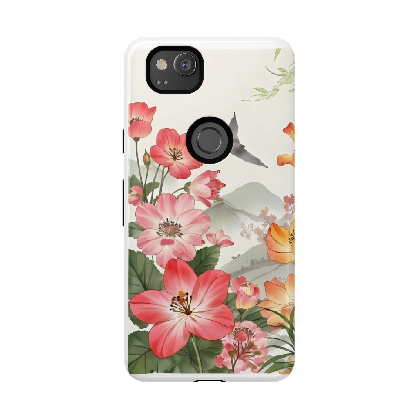 Floral Phone Case, Tough Cases, Smartphone Accessories, Gift for Her, Nature Lover's Present, Floral Design, Spring Style
