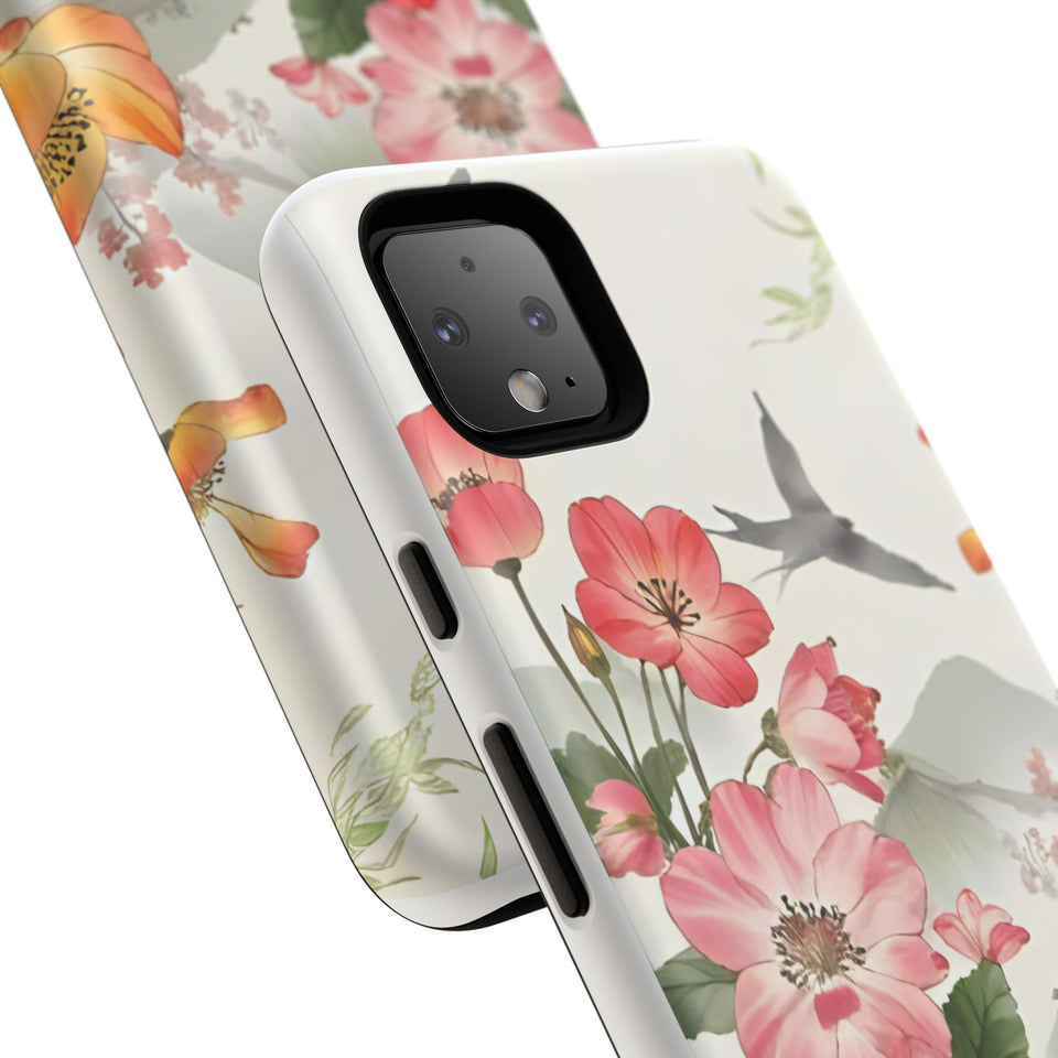 Floral Phone Case tough cover back design