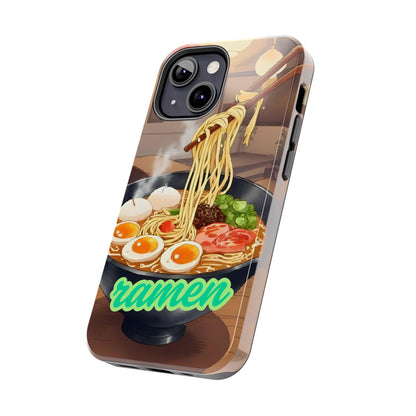Ramen Bowl Phone Case, Cute Tough Phone Case, Anime Aesthetic Accessories, Gift for Food Lovers, Customizable Phone Protection