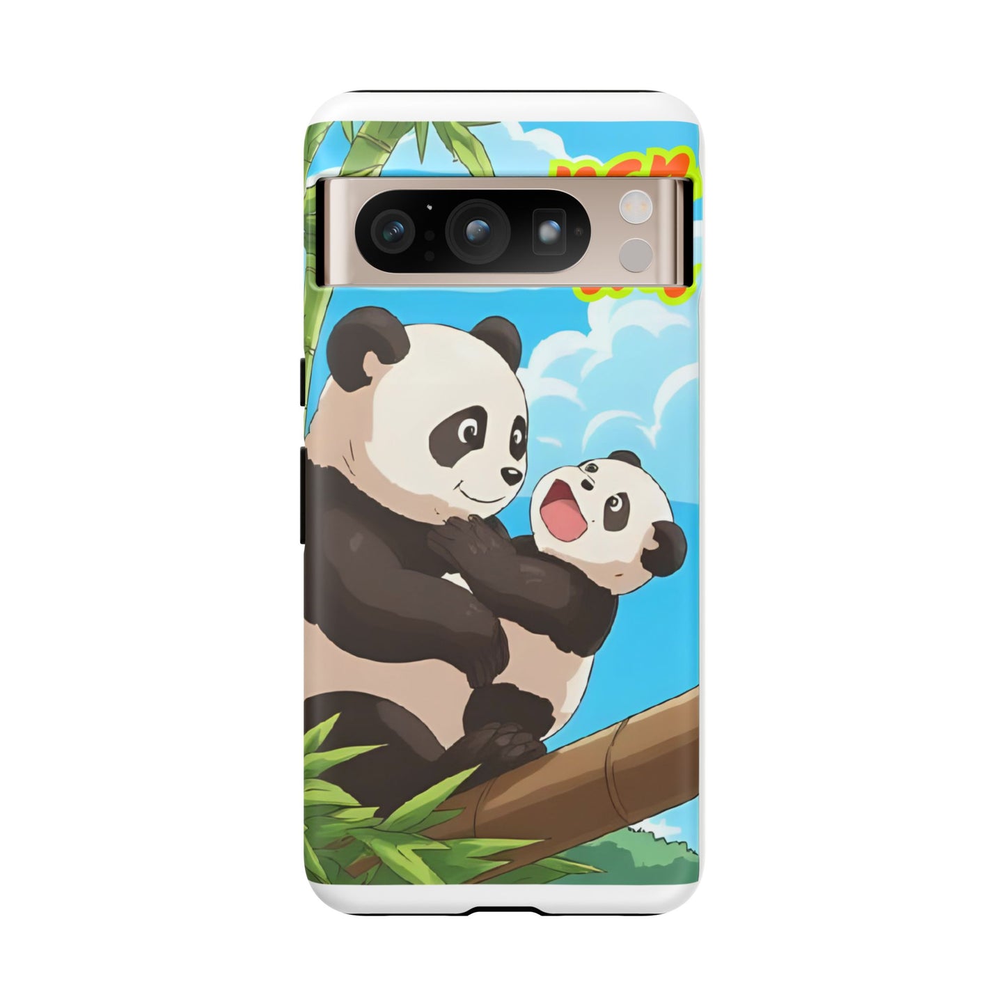 Panda Phone Case - Cute Panda Mom and Baby Design, Phone Cover for Animal Lovers, Gift for Kids and Adults, Jungle Vibe, Fun Accessory