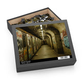 derelict train Puzzle - 120, 252, 500-Piece Jigsaw for Art Lovers, Wall Decor, Unique Gift Idea, Fun Activity, Home Decor