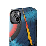 Retro Vinyl Record Phone Case – Front View
