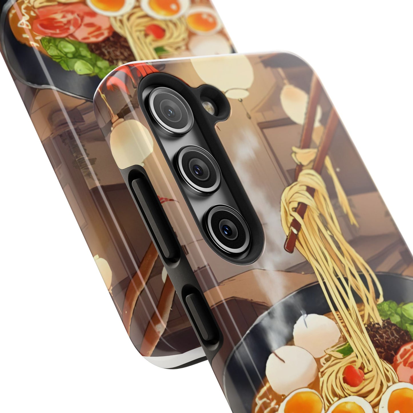 Ramen Bowl Phone Case, Cute Tough Phone Case, Anime Aesthetic Accessories, Gift for Food Lovers, Customizable Phone Protection