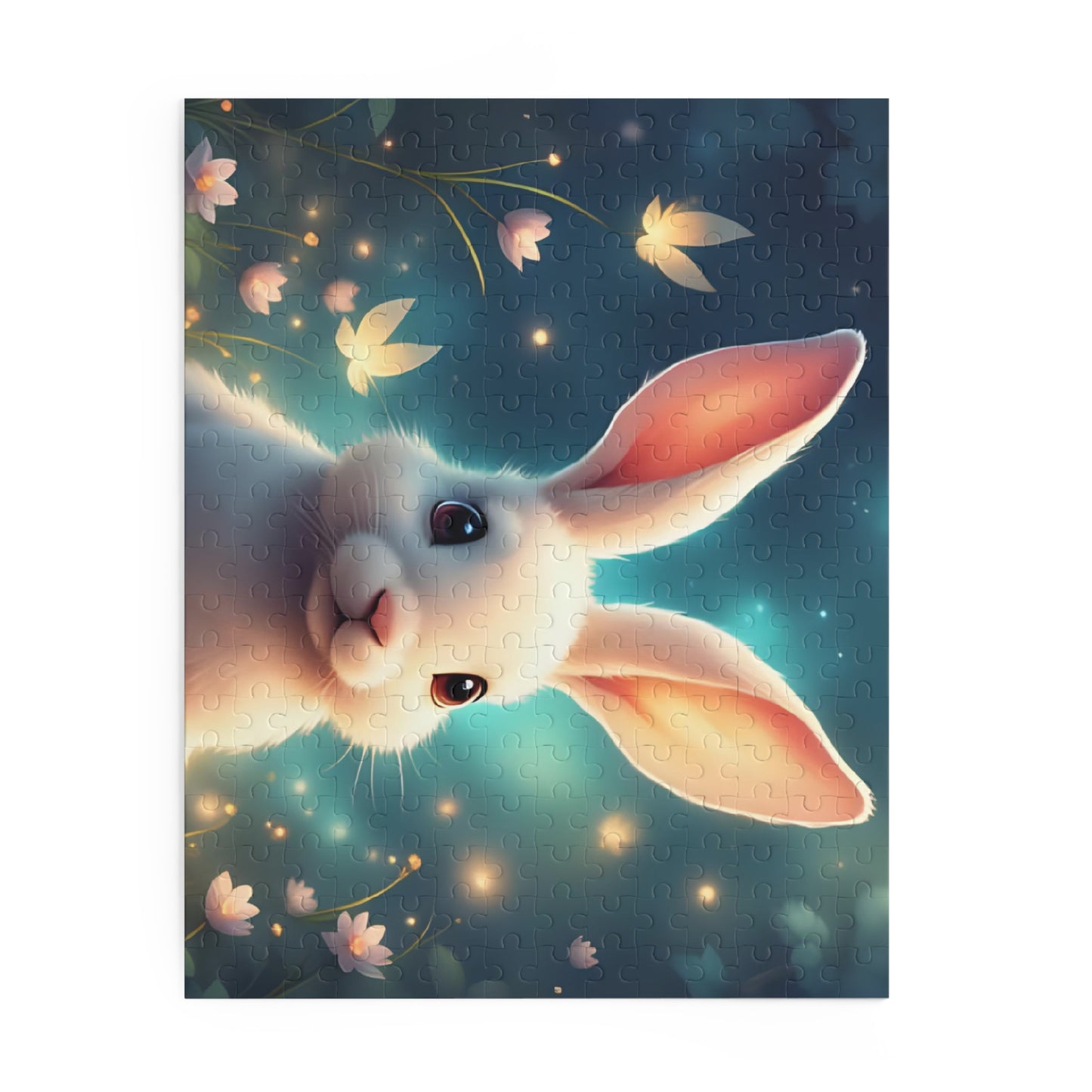 Charming Bunny Puzzle - 120, 252, 500-Piece Options, Eco-Friendly Gift, Family Activity, Kid's Birthday, Easter Decor, Fun Challenge