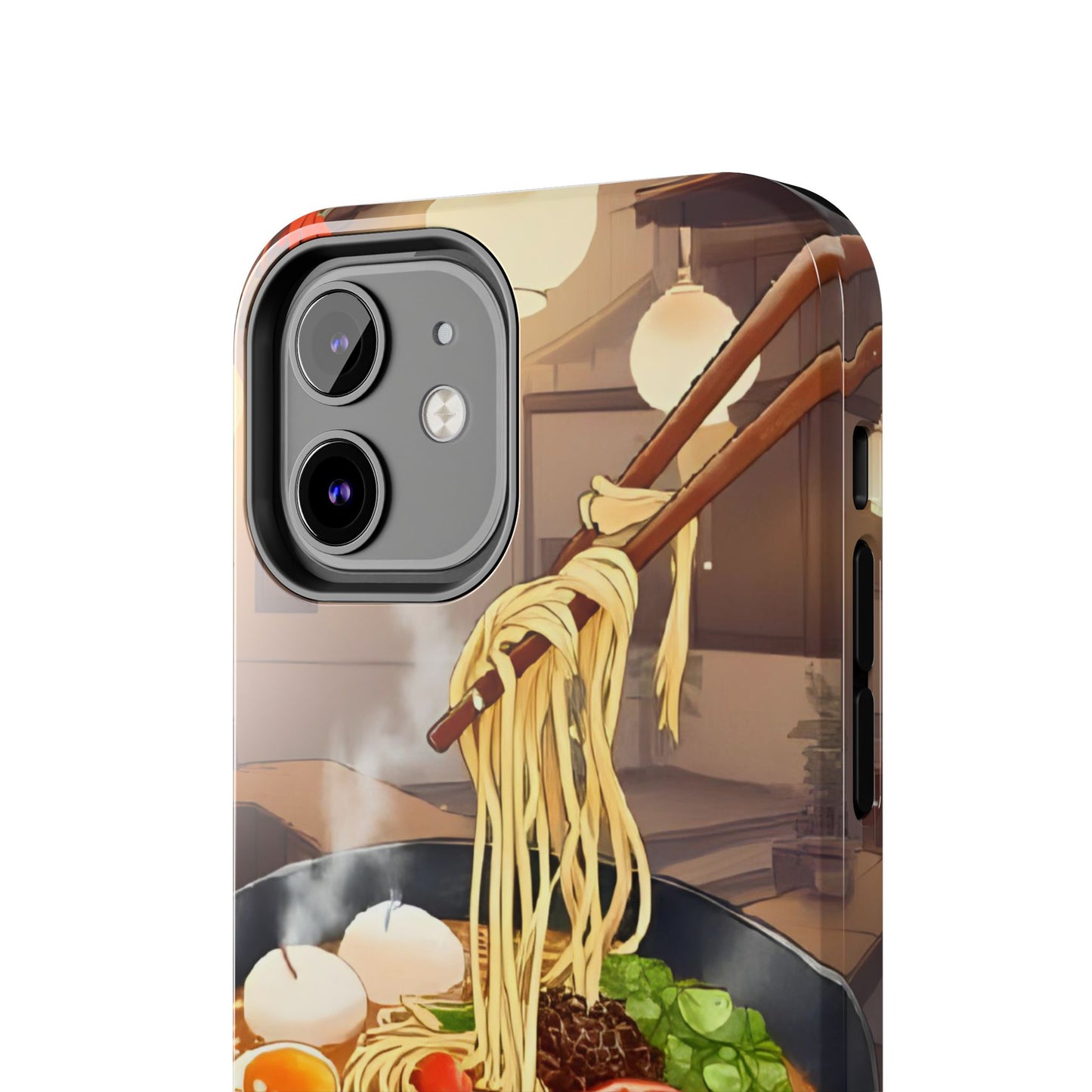 Ramen Bowl Phone Case, Cute Tough Phone Case, Anime Aesthetic Accessories, Gift for Food Lovers, Customizable Phone Protection