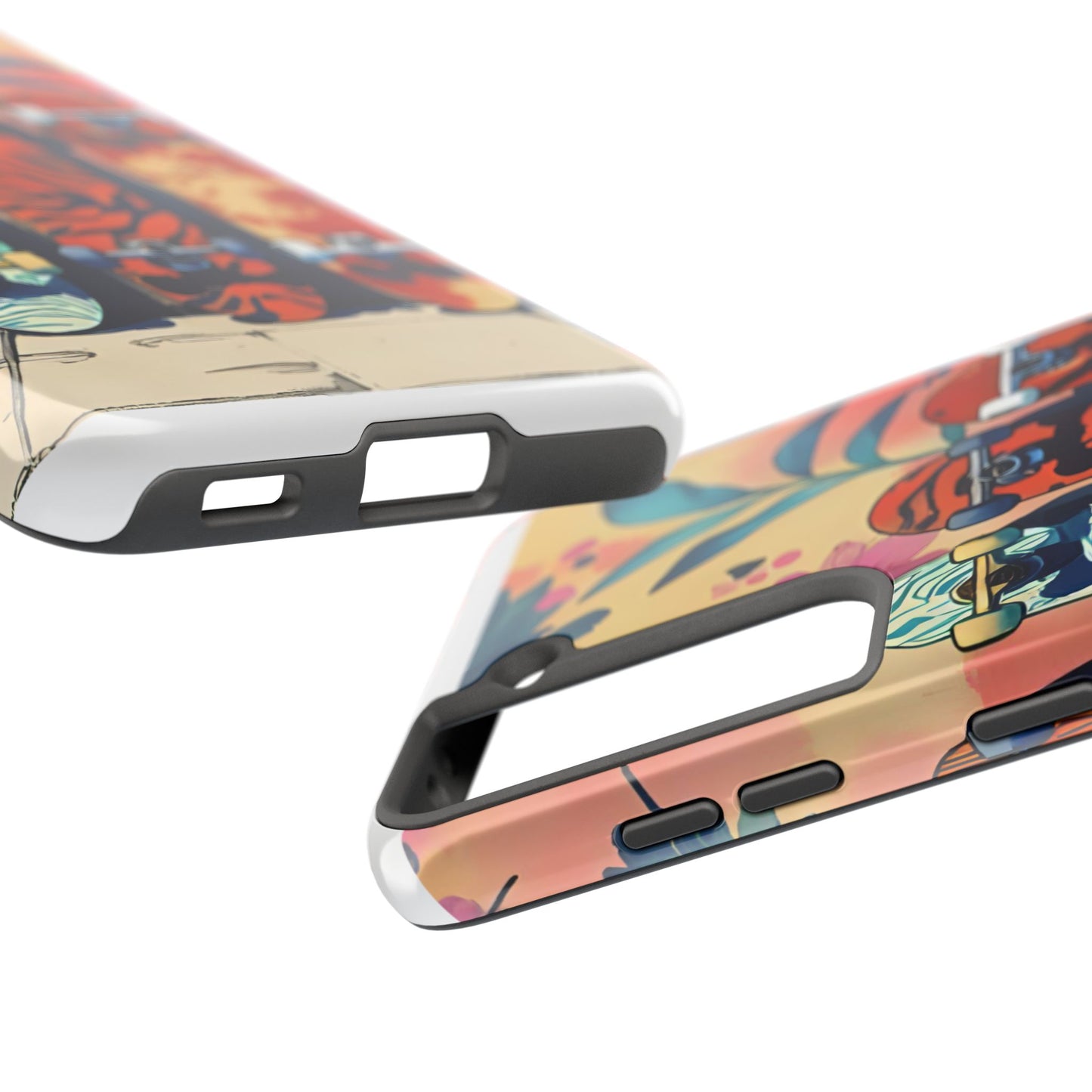 Skateboard Art Phone Cases | Tough Phone Covers for Skaters | Unique Gift for Skateboard Lovers, Trendy Protection, Custom Designs