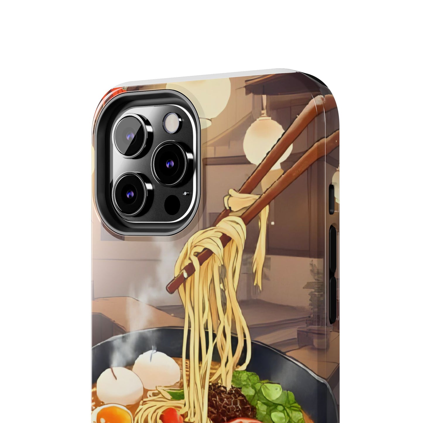 Ramen Bowl Phone Case, Cute Tough Phone Case, Anime Aesthetic Accessories, Gift for Food Lovers, Customizable Phone Protection